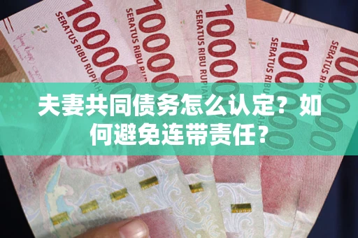 济南夫妻共同债务怎么认定？如何避免连带责任？