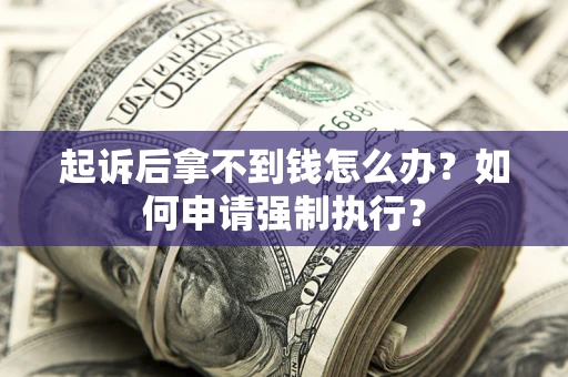 济南起诉后拿不到钱怎么办？如何申请强制执行？