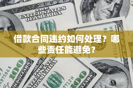 济南借款合同违约如何处理？哪些责任能避免？