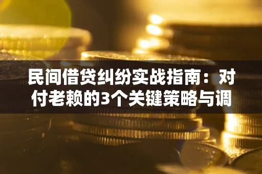 济南民间借贷纠纷实战指南：对付老赖的3个关键策略与调解盲区解析