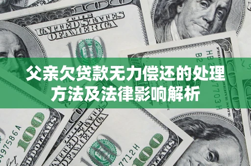 济南父亲欠贷款无力偿还的处理方法及法律影响解析
